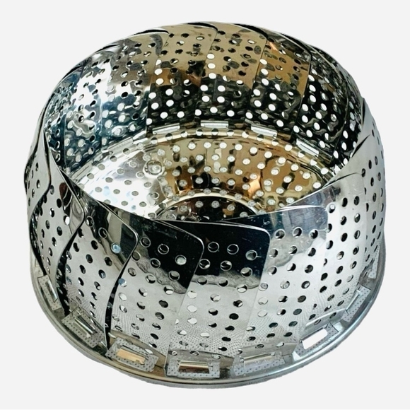 Steamer Stainless Steel Collapsible Vegetable Steamer Basket Insert - Picture 1 of 5